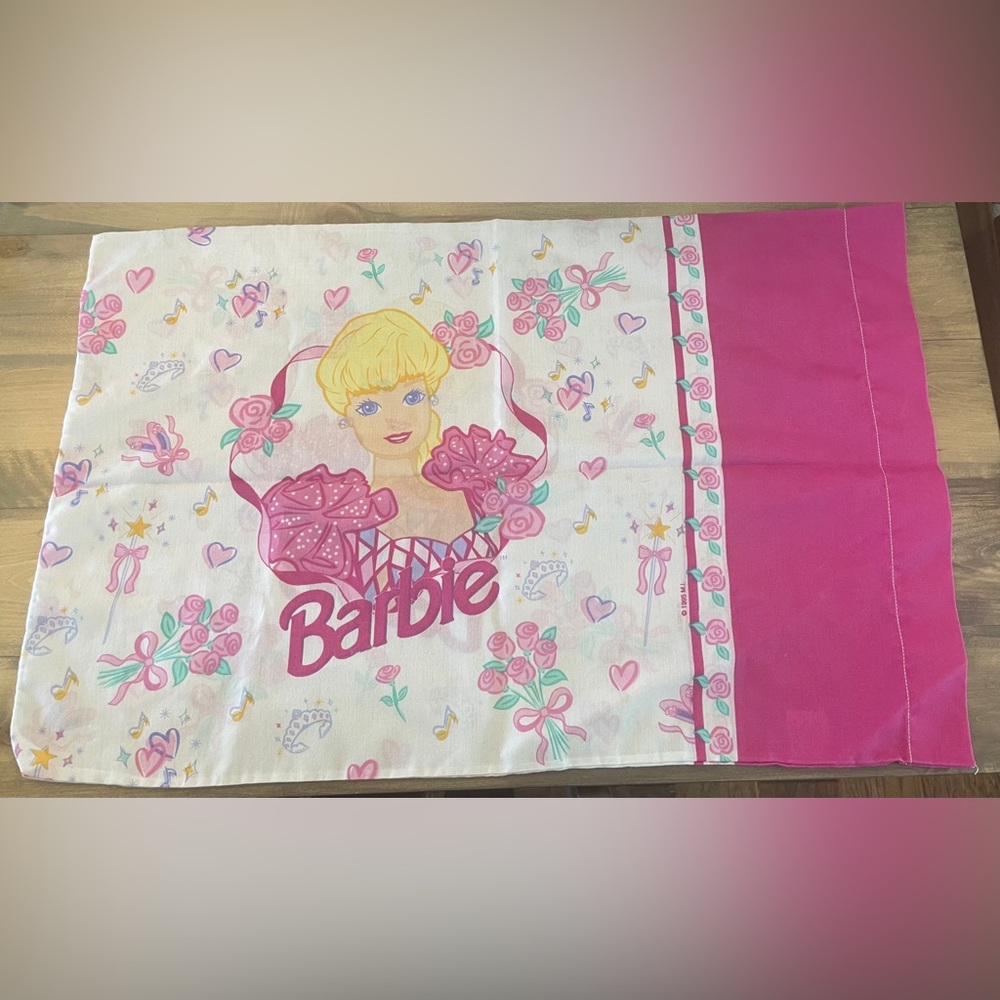 Barbie Vintage Pillowcase Like New Excellent Condition